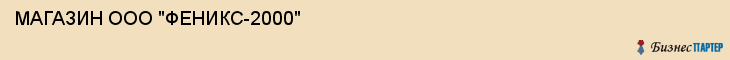 МАГАЗИН ООО "ФЕНИКС-2000", Волгоград